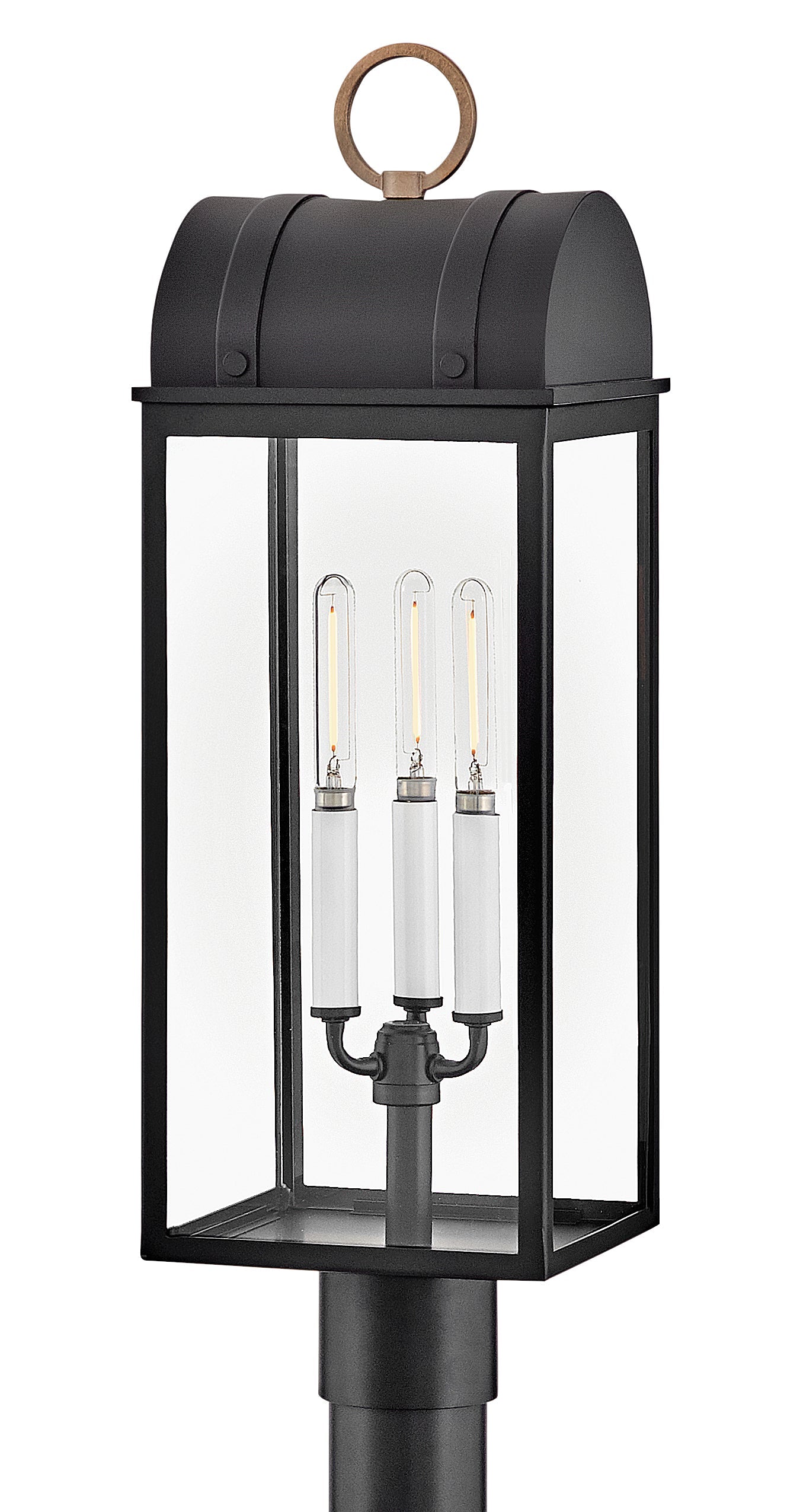 Campbell 3L post top lantern - 10661BK-BU