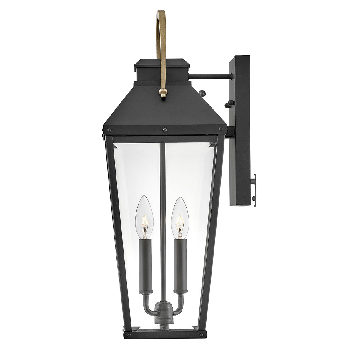 Dawson 2L Large Wall Mount Lantern - 17504BK