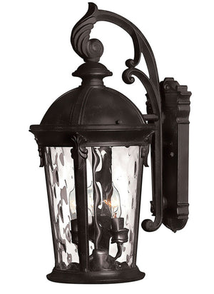 Windsor 3L small outdoor wall lantern - 1898BK