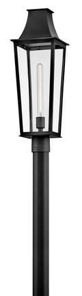 Georgetown 1L outdoor post lantern - 28891BK