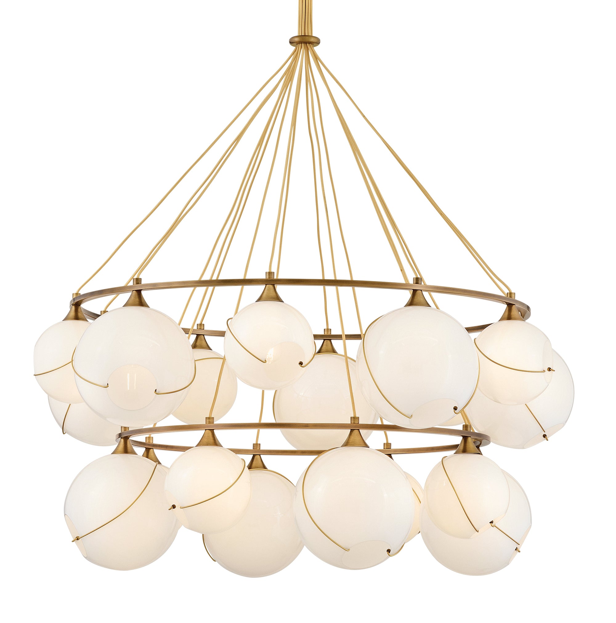 Skye 18L two-tier chandelier-30308HBR-CO