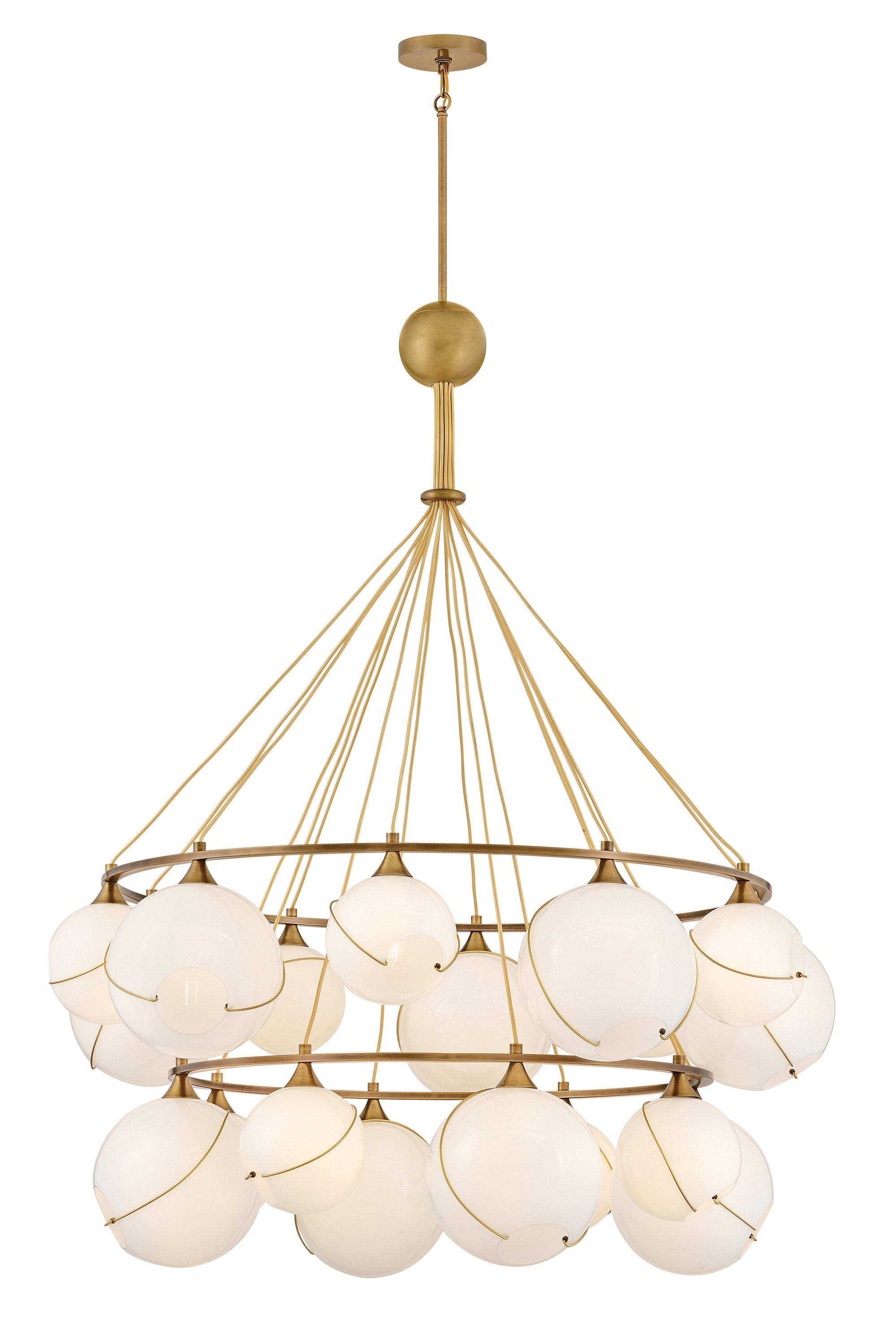 Skye 18L two-tier chandelier-30308HBR-CO