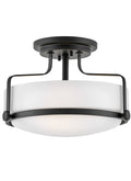 Harper 3L medium semi-flush mount - 3641BK