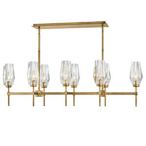 Ana 8L linear chandelier - 38256HB