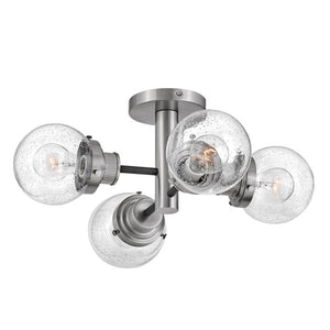 Poppy 4L Semi-Flush Mount - 40693BK-BN