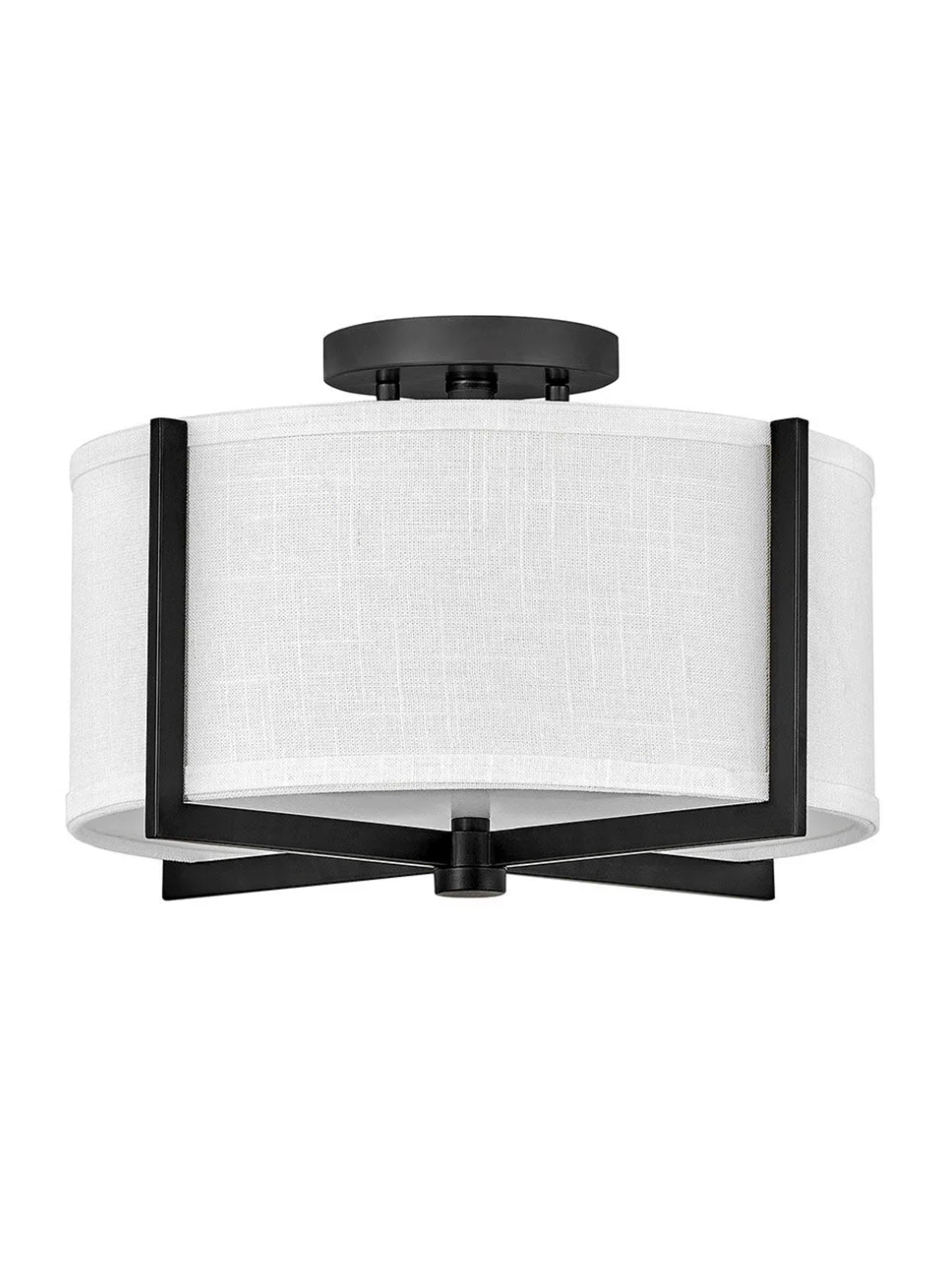 AXIS 2L Medium Semi-Flush Mount - 41706BK