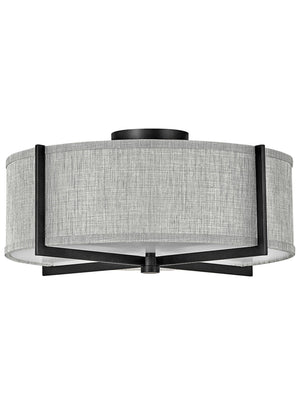 Axis 3L medium semi-flush mount - 41707BK