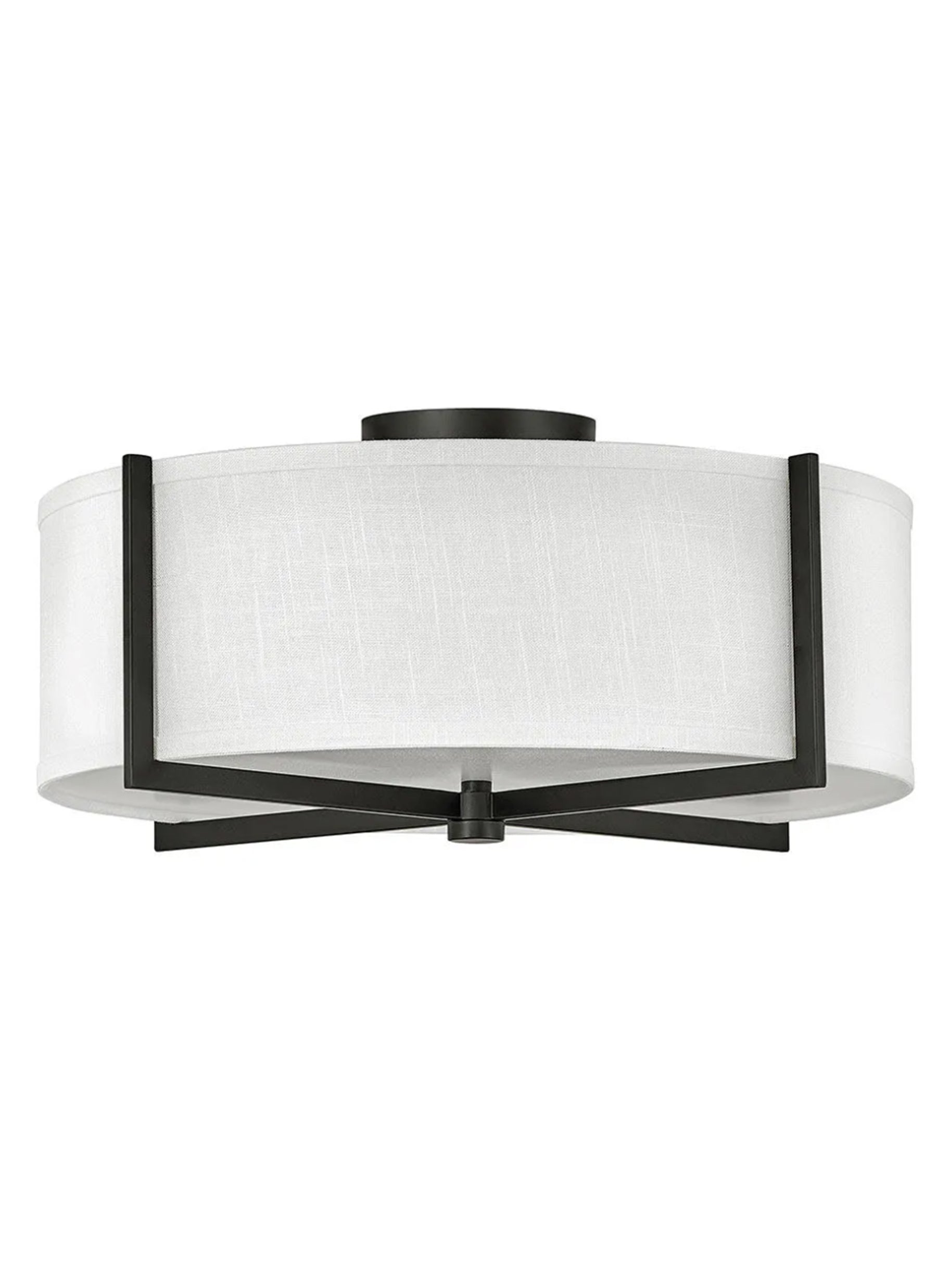 AXIS 3L Medium Semi-Flush Mount - 41708BK