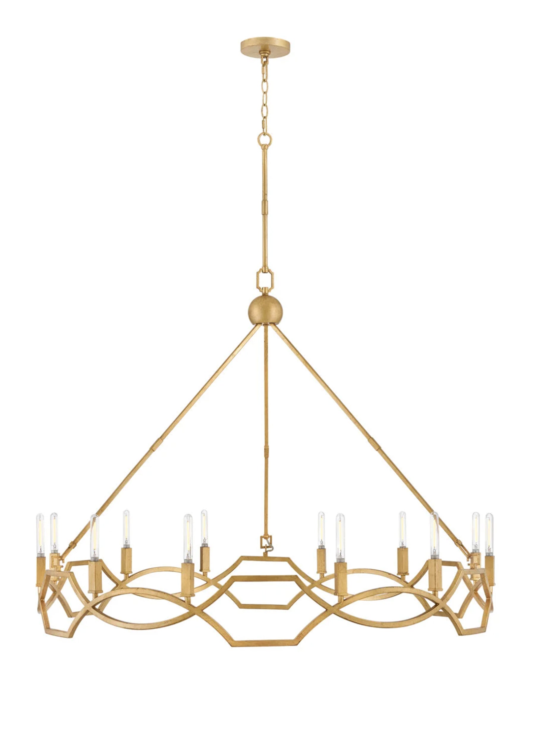 Leona 12L chandelier - 45786DA