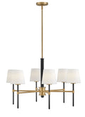 Saunders 6L Chandelier - 46954BK-LCB