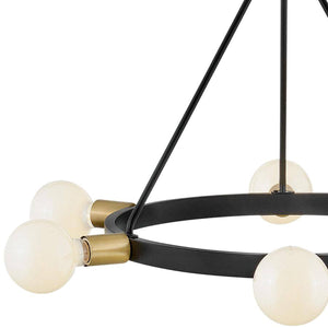 Orla 6L Medium Chandelier -83616BK