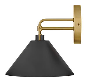 Milo 1L wall sconce - 84430LCB-BK