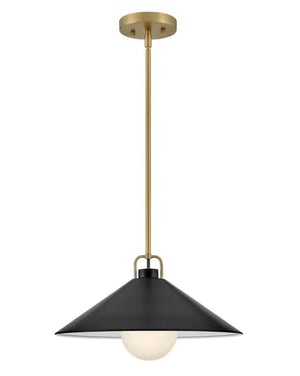 Milo 1L Medium Pendant - 84437LCB-BK