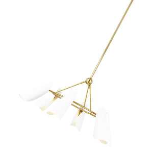 Tresa 6L chandelier - AEC1036BBSMWT