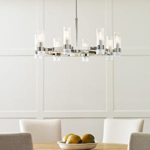 Geneva 8L chandelier - CC1378PN