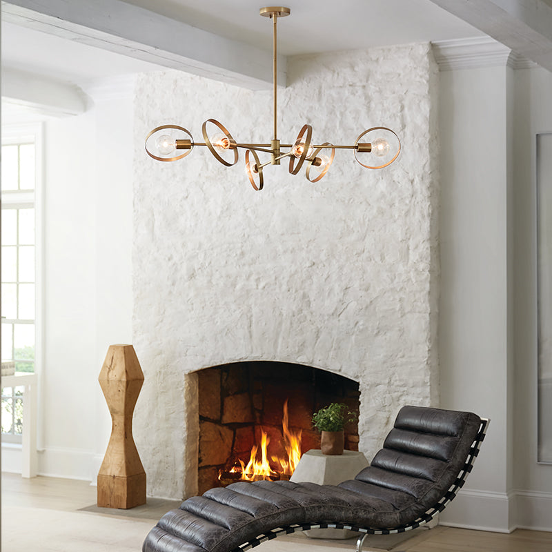 Desi 6L Chandelier - 37296LCB