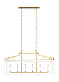 Carlow 6L Linear Chandelier - CC1586MWTBBS