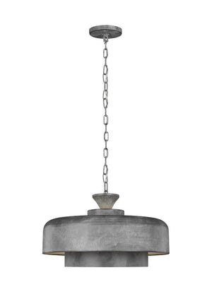 Haymarket 1L Pendant, Weathered Galvanized finish - EP1001WGV