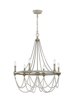 Beverly 6L medium chandelier - F3132/6FWO/DWW