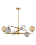 Oberon 6L chandelier - FR30506HBR