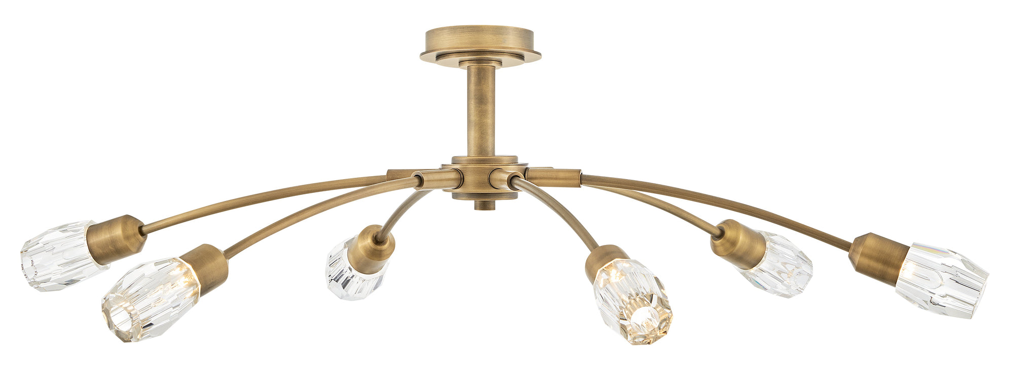 Atera 6L Extra Large Chandelier, Heritage Brass - FR33328HB