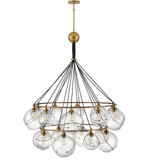 Skye 18L two-tier chandelier-30308HBR